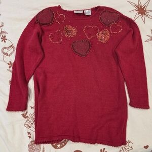 Vintage Kathie Lee Red Heart Sweater